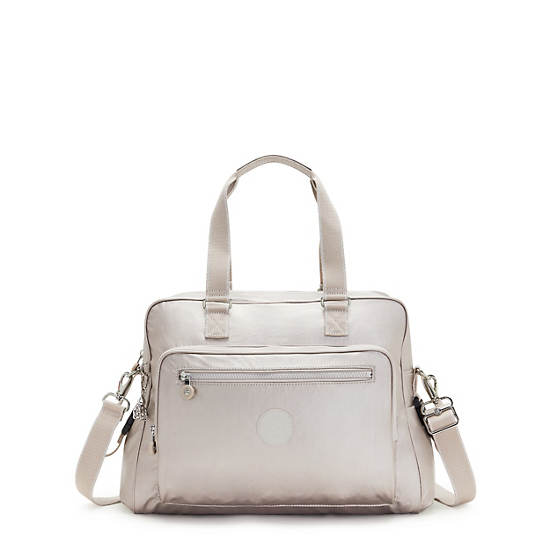 Kipling Alanna Metallic Diaper Bag Tassen Beige | BE 1242RV